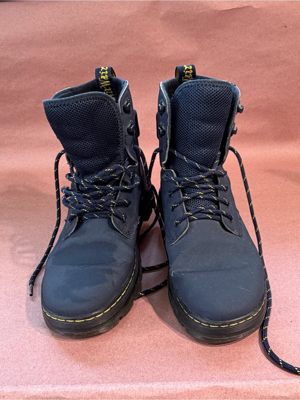 Dr. Martens vintage blue Quinton Poly Tech Rubber and Leather Boots Sz. UK8/US9